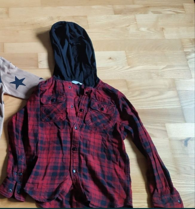 Koszula bluza z kapturem H&M 110