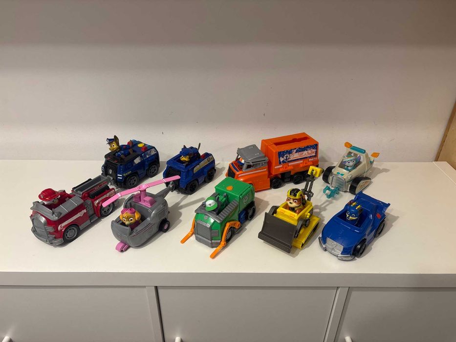 Psi patrol zestaw pojazdów - przesyłka OLX w cenie