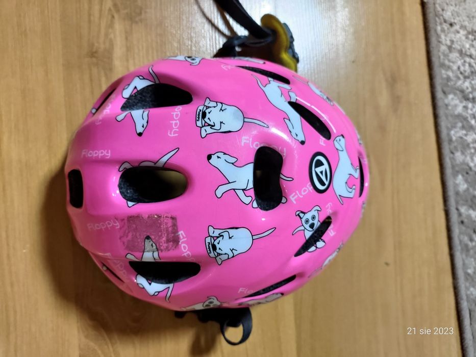 Kask na rower, rolki, wrotki Author dziecięcy w pieski.
