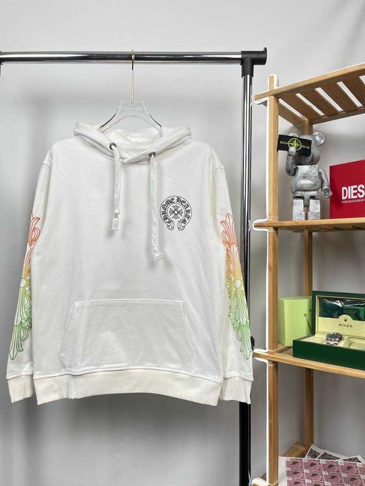Худі Chrome Hearts | Бавовняна Преміум Кофта Хром Хартс | Біле Худі