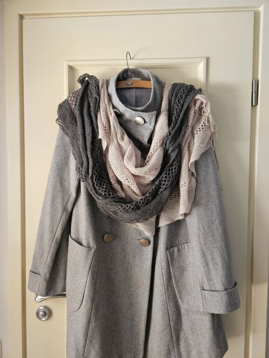 Kapitalny płaszczyk minimalizm merino w stylu Cos r M/38 + gratis