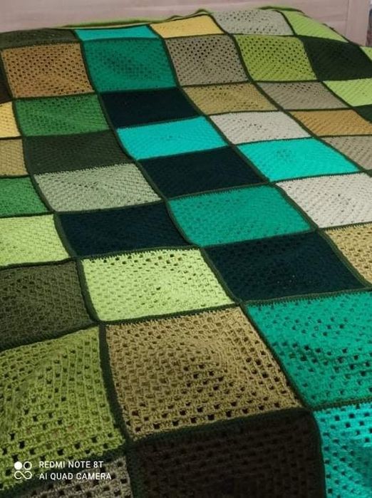 Manta artesanal feita a mão