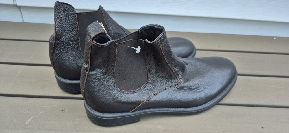 Chelsea boots  włoskiej marki Gianni Russo 29cm wkładka r.43 mocna skóra nowe