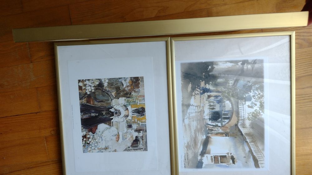 Ramki aluminiowe matowe złoto do obrazów, plakatów