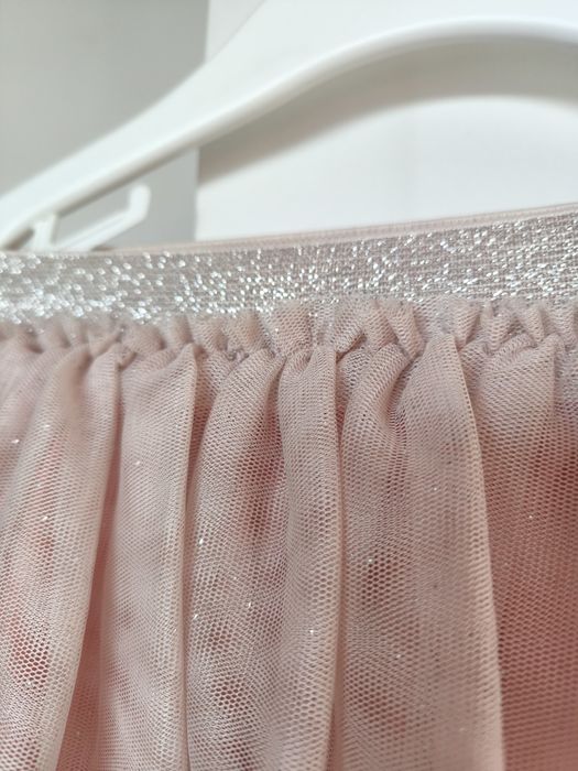 Piękna tiulowa spódniczka h&m 92 warstwowa tutu pudrowy róż