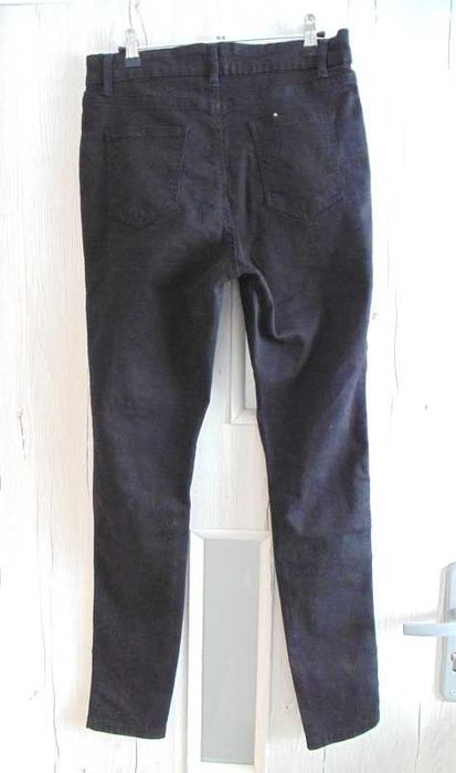 Evans Denim Skinny czarne spodnie damskie jeans M/L