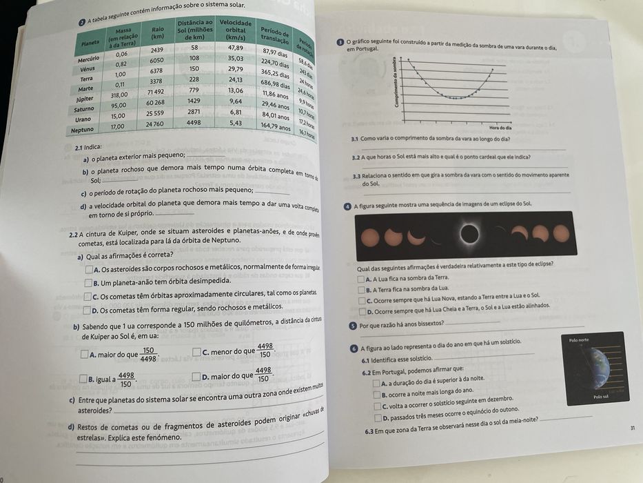 Caderno atividades Fisico-quimica 7º ano