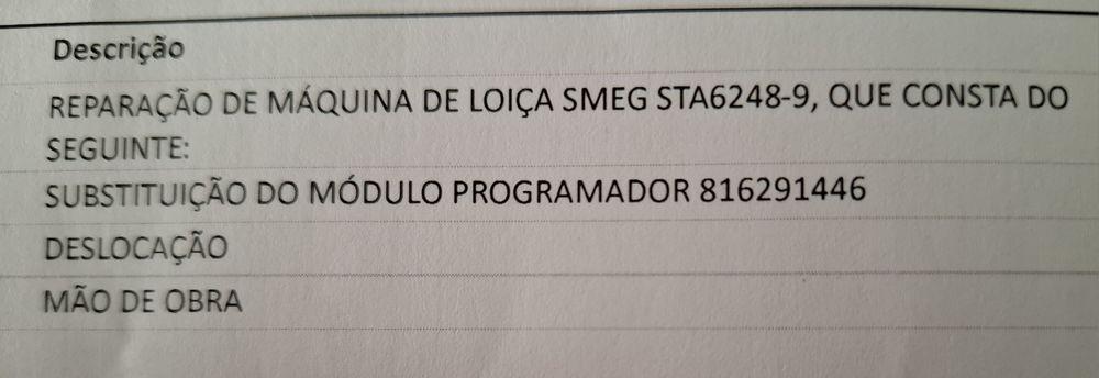 Placa módulo programador SMEG STA6248-9
