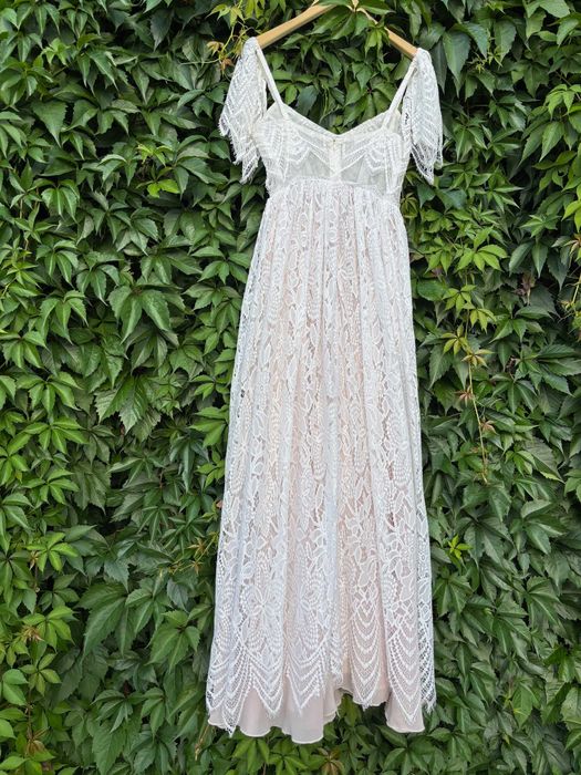 Suknia ślubna koronkowa boho rustykalna zwiewna Joanna Niemiec Ivette