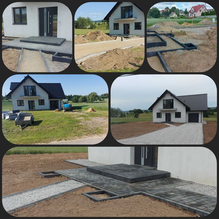 Usługi brukarskie. Układanie kostki brukowej. Podjazdy z kruszywa.