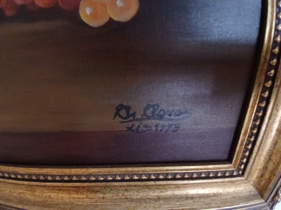 Quadro em tela a Óleo pintado à mão.