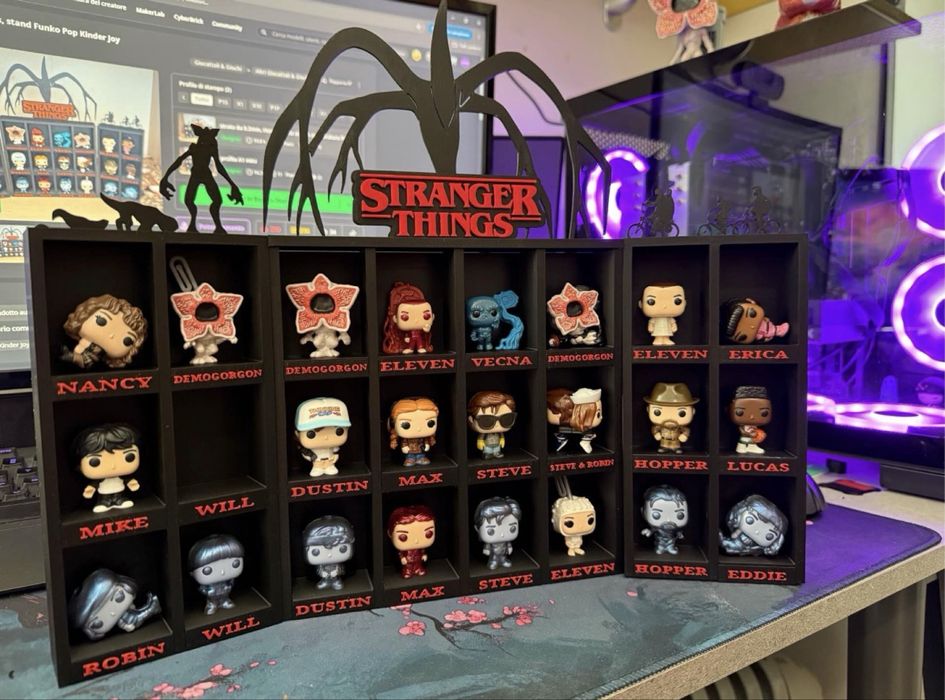 ‼️РОЗПРОДАЖ‼️Стенд/Бокс для фігурок Kinder Joy Stranger Things