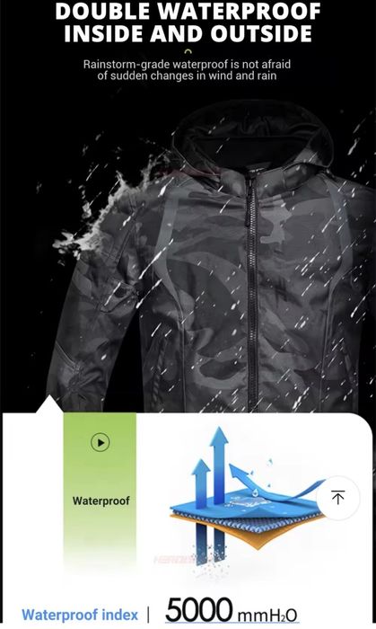 Мотокуртка TNAC зелена