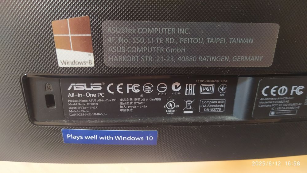 Моноблок Asus  All-in-One ЕТ2032І