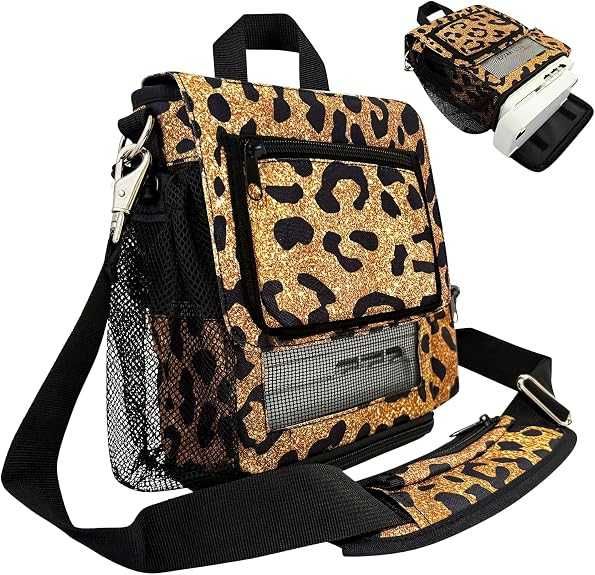 Bolsa de transporte portátil compatível com Inogen One G5 e Inogen Rove 6 - capa de viagem leve com alça ajustável e bolso para acessórios