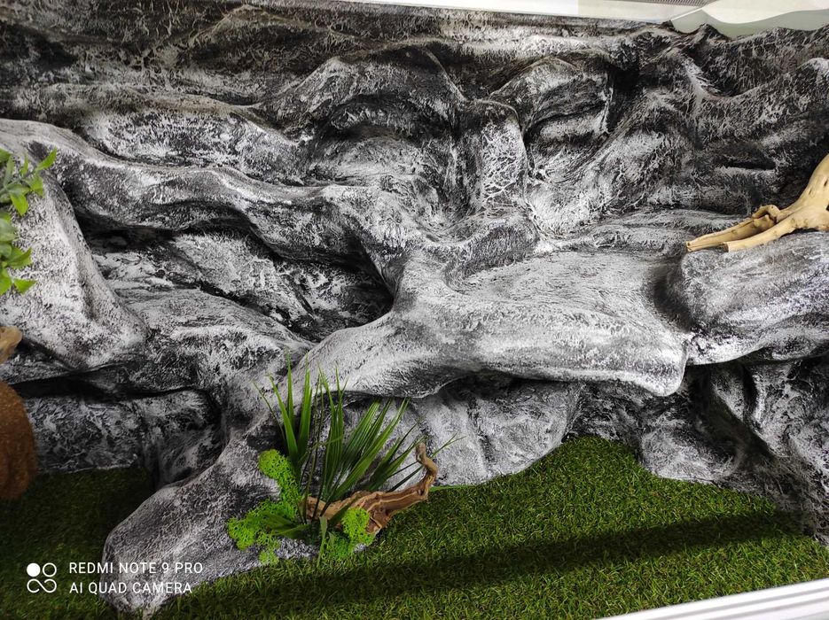 Terrarium z wystrojem dla agamy brodatej, TW46G3, AquaWaves