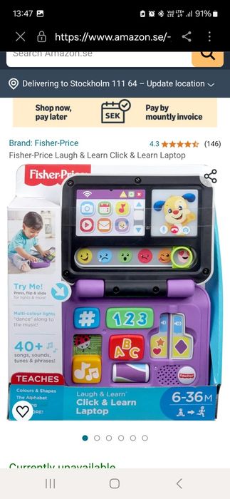 Laptop Fisher Price stan idealny