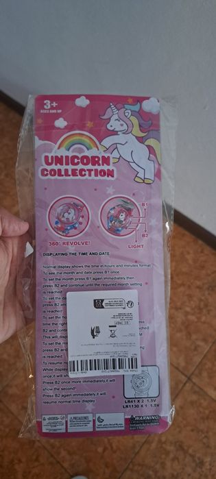 Relógio do Unicórnio com Luzes e Sons