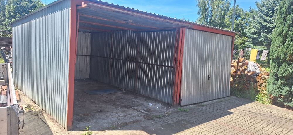 Garaż Blaszany 3x5m Brama do Góry TRANSPORT