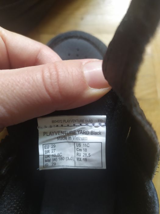 Półbuty czarne, PRAWIE NIENOSZONE, r. 29