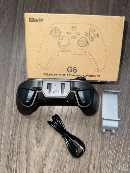 Бездротовий геймпад BSP G6 + USB-адаптер для ПК та кріплення — Новий!