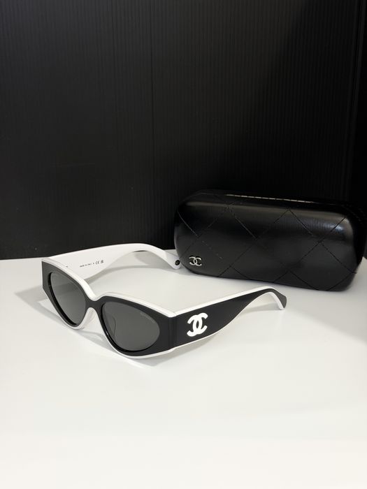 Окуляри chanel чорно-білі