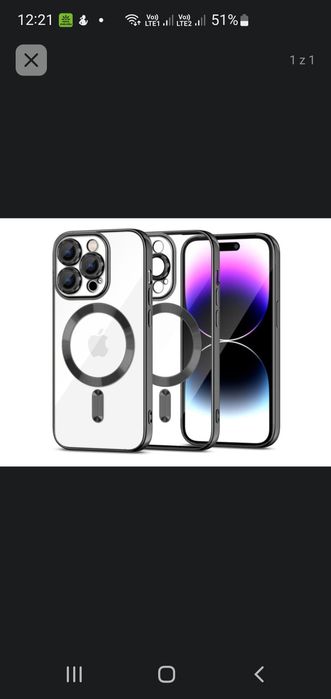 Etui Tech-Protect MagShine Magsafe do iPhone 15 Pro black