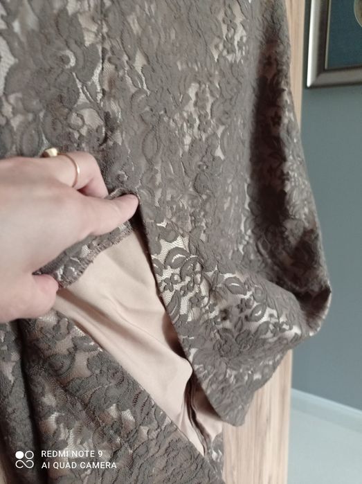 Sukienka wizytowa, na wesele, Komunię, Chrzciny rozmiar 36, koronkowa