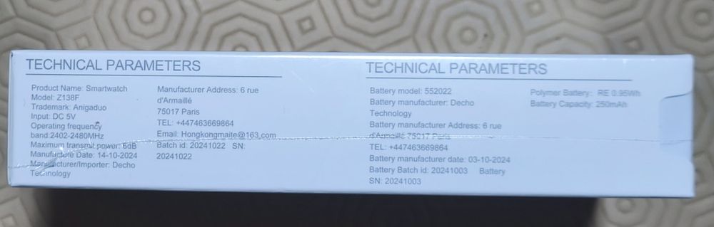 Smartwatch Z138F selado