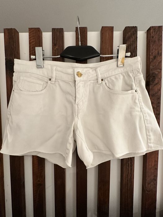 Calções de Ganga Brancos Mango Jeans