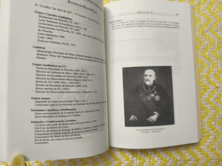 REGISTOS DO SÉCULO XX –  Professores que dirigiram as Faculdades de Direito, Filosofia, de Ciências e  de Ciências e Tecnologia