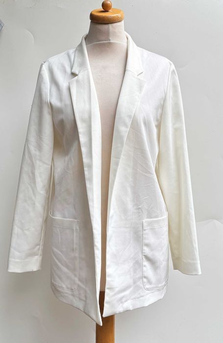 Marynarka H&M Kremowa Blezer Elegancka XL 42