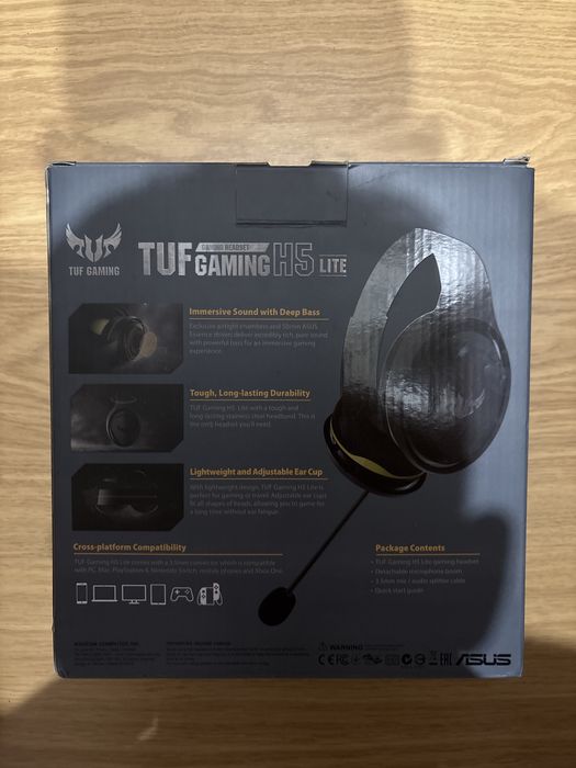 Нові ігрові навушники для пк та Sony x TUF Gaming H5 Lite  Ps4/5, 5pro