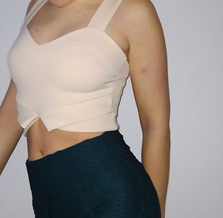 Bralet/ top Pudrowy róż