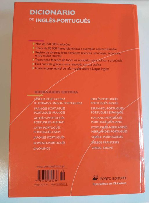 Dicionários Inglês-Português/Português-Inglês - Porto Editora