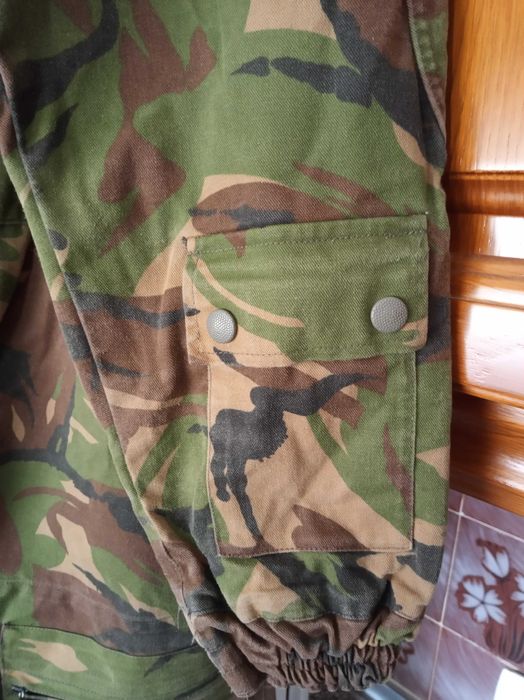 Fato macaco camuflado militar Exército Holandês KL macacão DPM