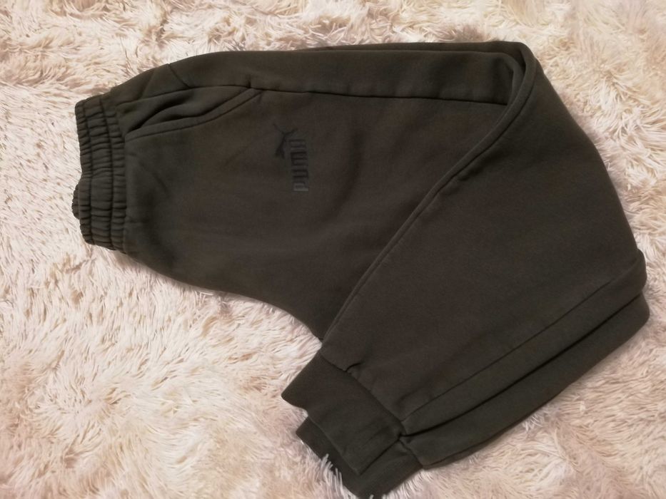 spodnie Puma m 38 oliwkowe spodnie dresowe Puma m 38