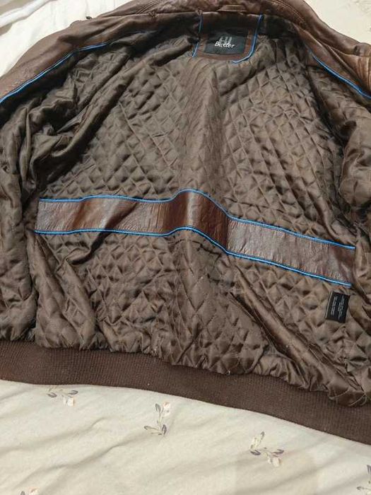 Kurtka pilotka. Skóra naturalna. Brąz. Rozmiar 50.