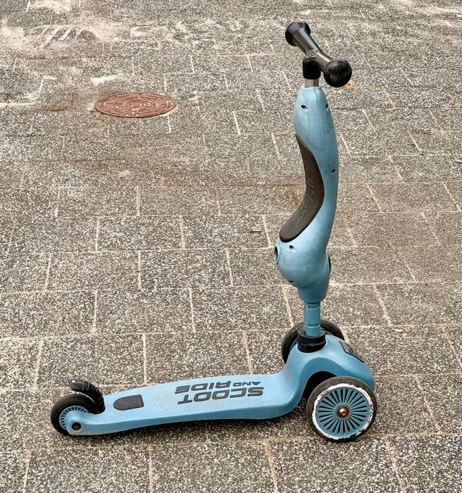 Scoot & Ride Highwaykick 1 — hulajnoga / jeździk 2w1, niebieska