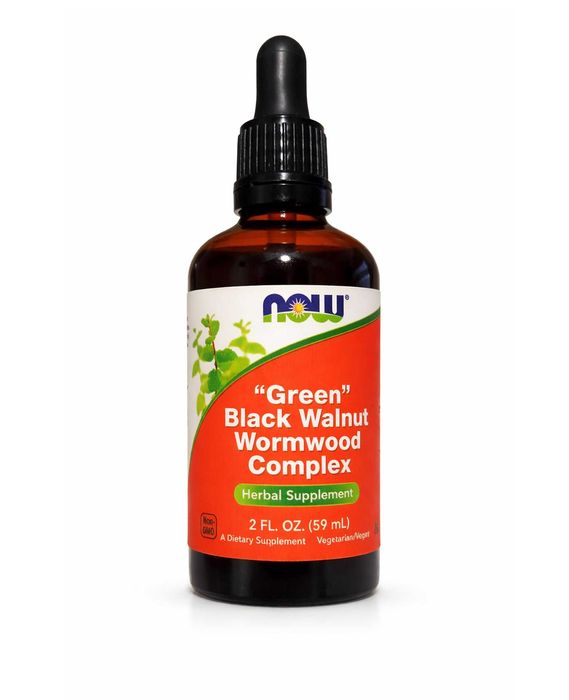Czarny orzech ekstrakt NOW Foods Green Black Walnut Complex 59 ml oryginał
