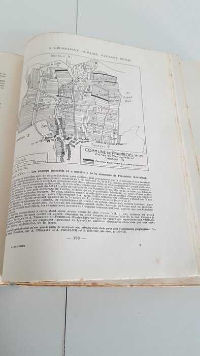 Livro Françês do autor Jean Brunhes ( A geografia humana ) de 1947