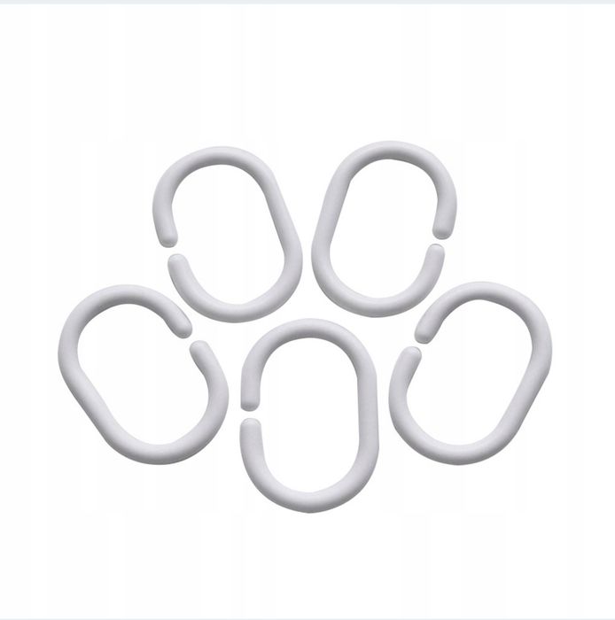 Haczyki do zasłon prysznicowych 14szt K984