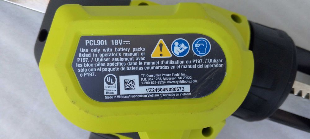 Пістолет для герметика акумуляторний Ryobi 18 V ONE+