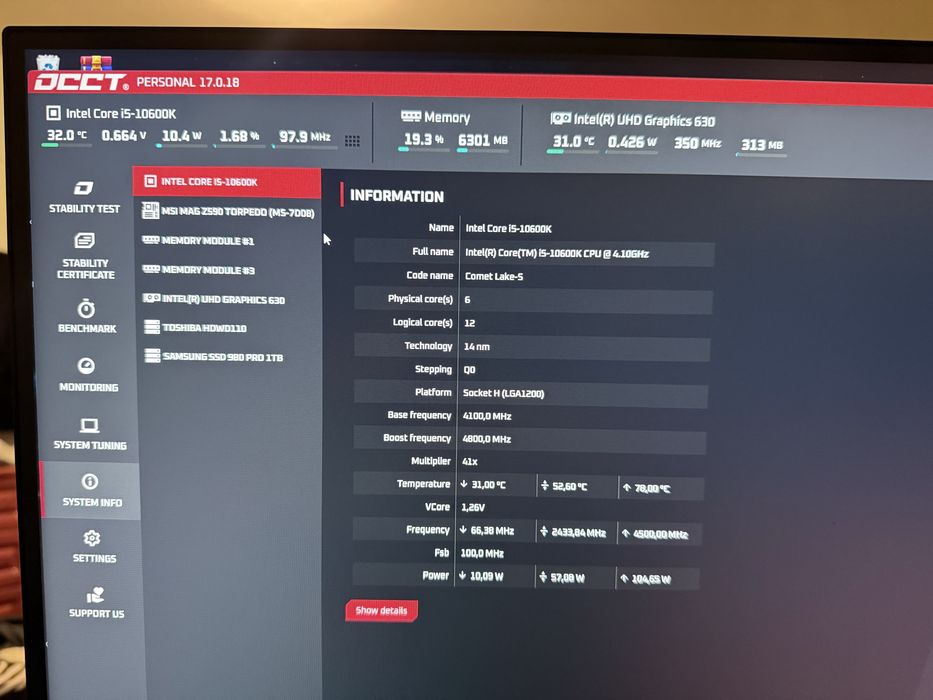 Комплект i5 10600k+Z590+DDR4 32GB 3600MHz+башня