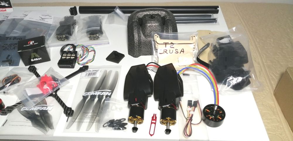 FPV літаки ZOHD ALTUS VTOL, Heewing H1. Комплектуючі T1 T2 F405, ESC, GPS
