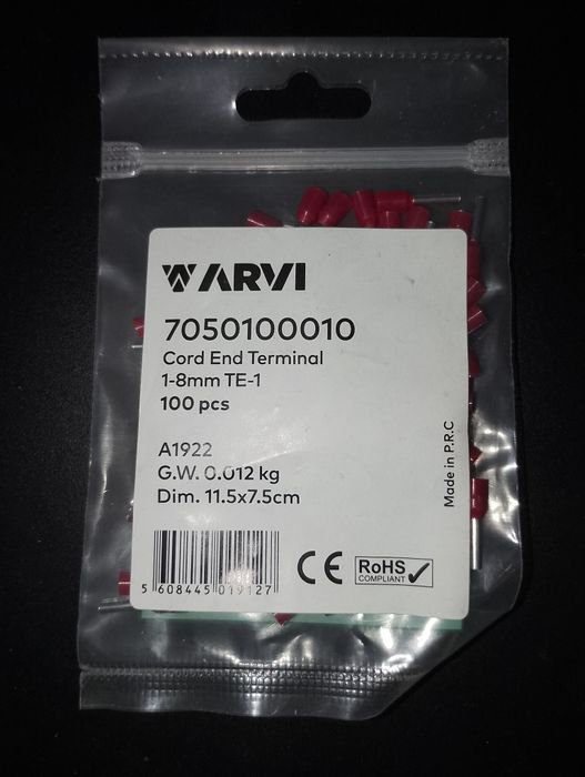 Electrical Ferrules and Terminals64354258505473124