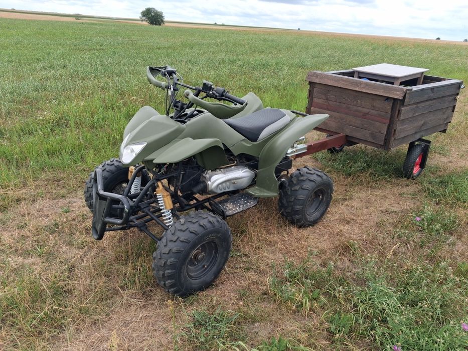 Quad 150 duży automat z przyczepą