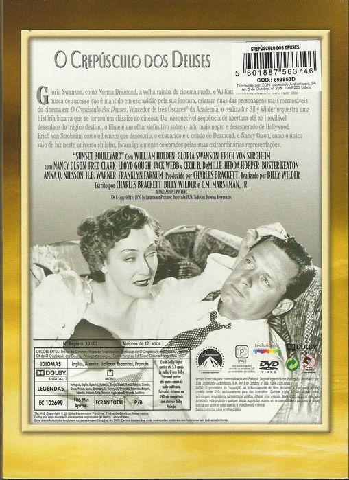 O Crepúsculo dos Deuses (edição Paramount Essentials) (1950)