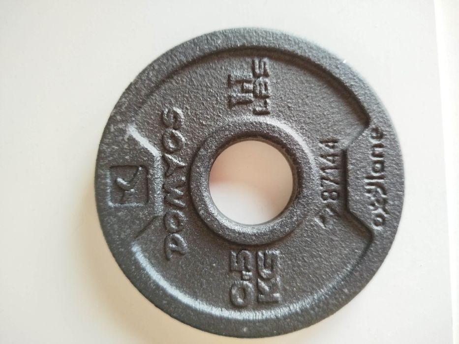 2 Halteres Musculação Rosca - Kit 22kg