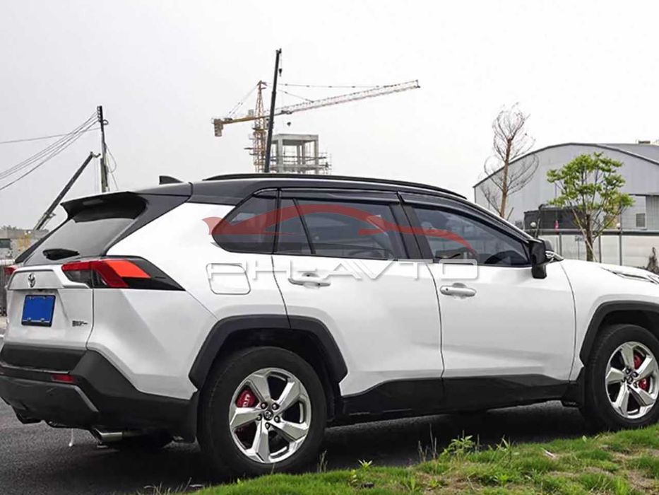 Вітровики Toyota RAV-4 2019+ 6 штучні Дефлектори Ветровики Дефлекторы